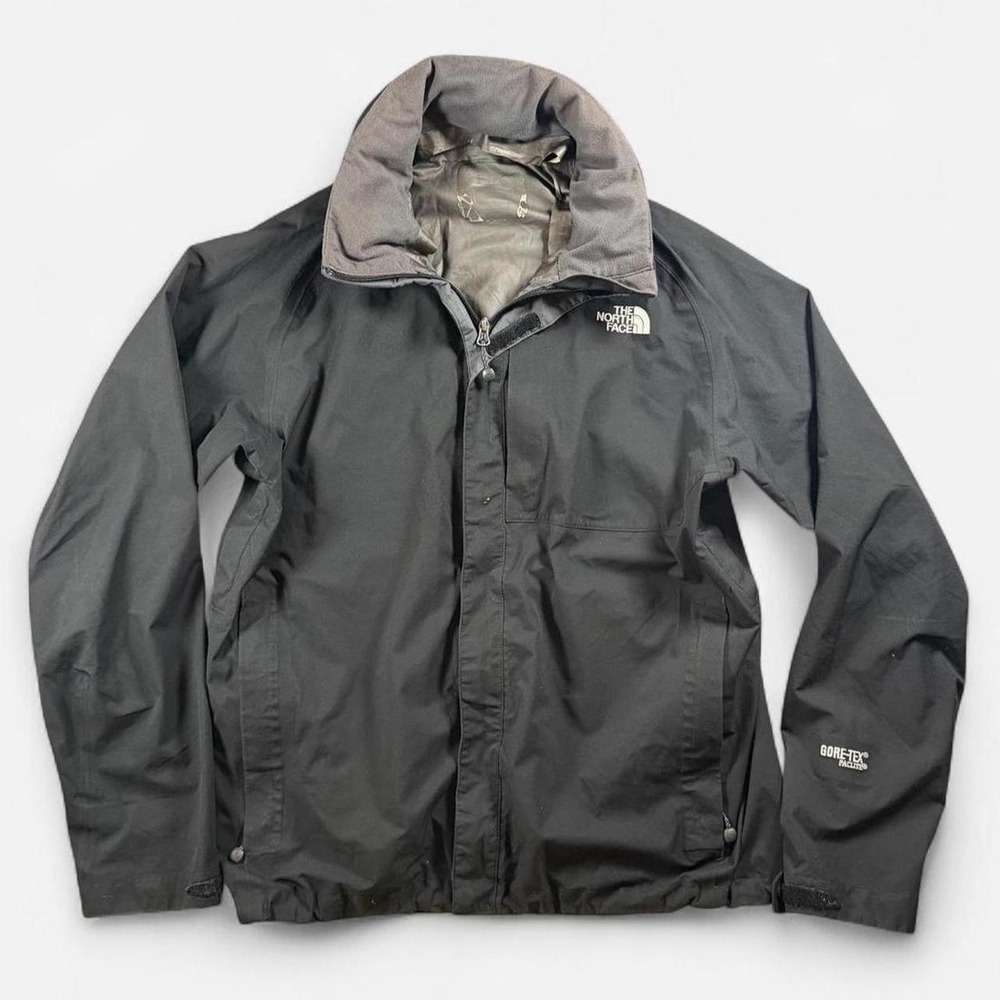 North Face Black‎ GoreTex Paclite Storable Hood Windbreaker Jacket Size L - XL